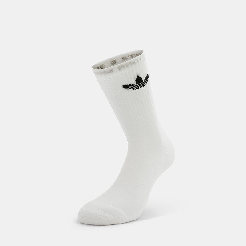 Calzini adidas Trefoil Cushion Crew (3 paia), bianco/grigio/nero