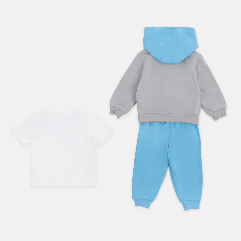 Completo Nike Lifestyle Hoody Set neonati, azzurro/grigio/bianco