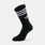 Calzini adidas 3 Stripes (3 paia), bianco/nero/grigio