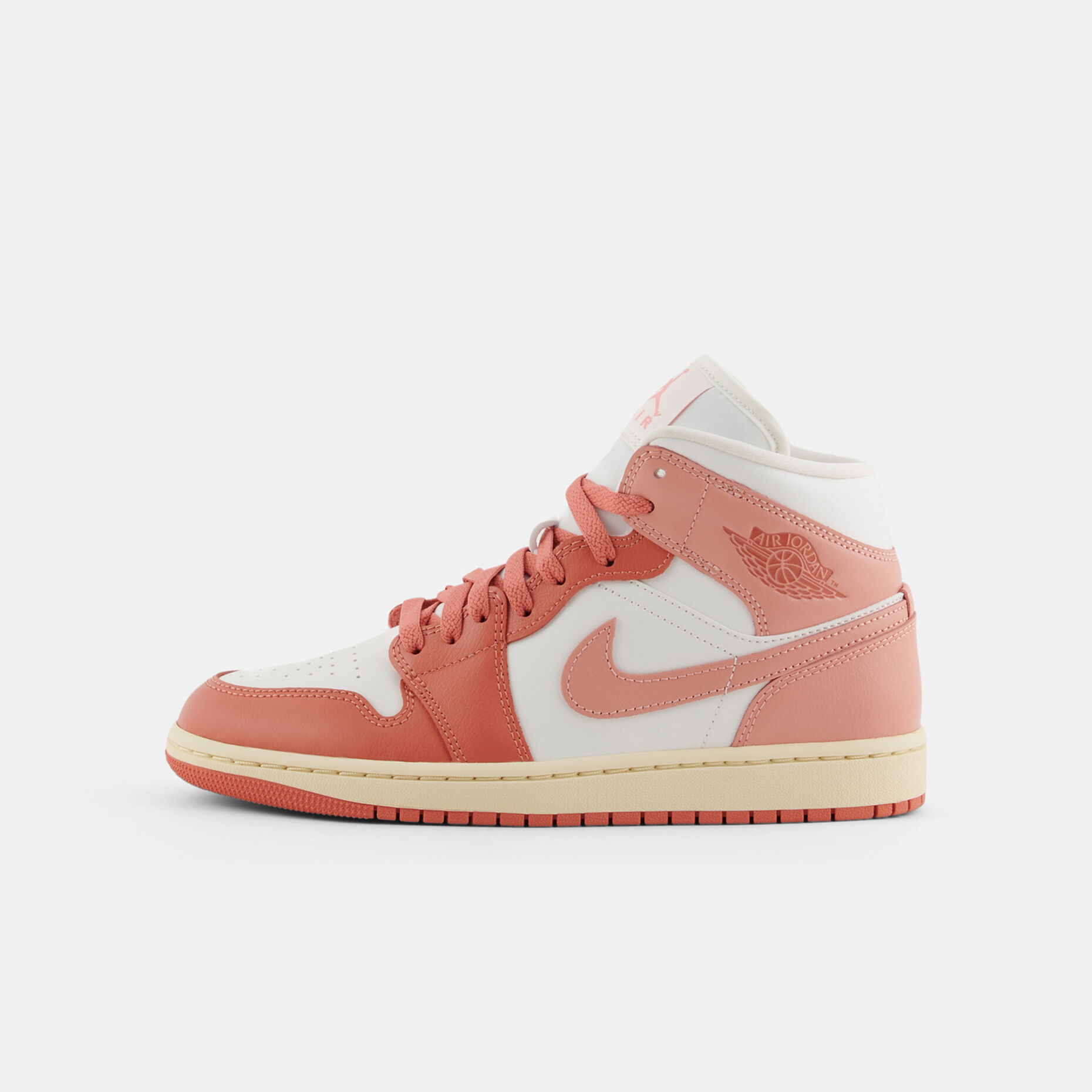 Air Jordan 1 Mid Madder Root (W), rosa/arancione/bianco