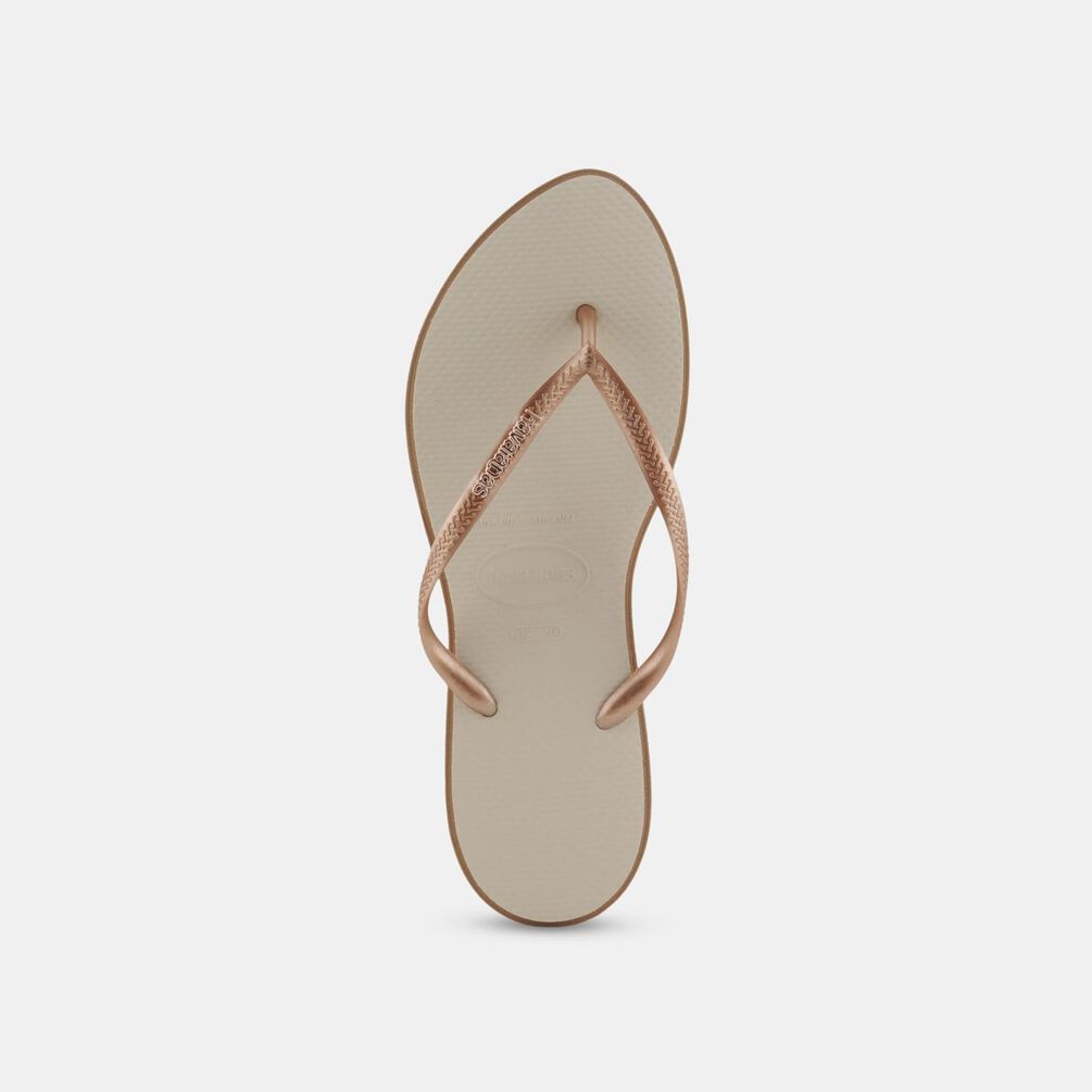 Havaianas Slim Point, beige/oro