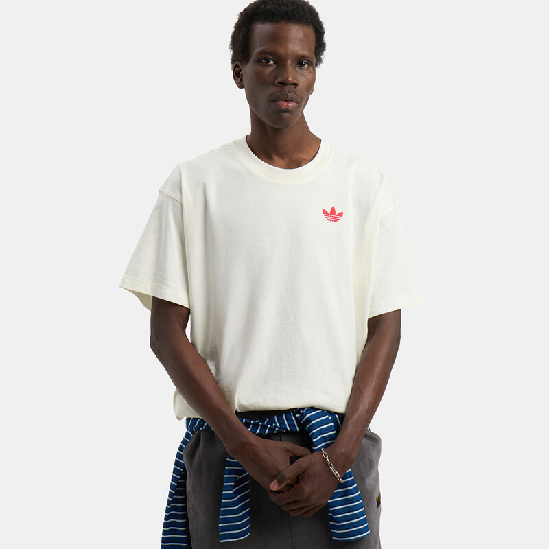 T-shirt adidas Graphic Ramen, bianco/bordeaux