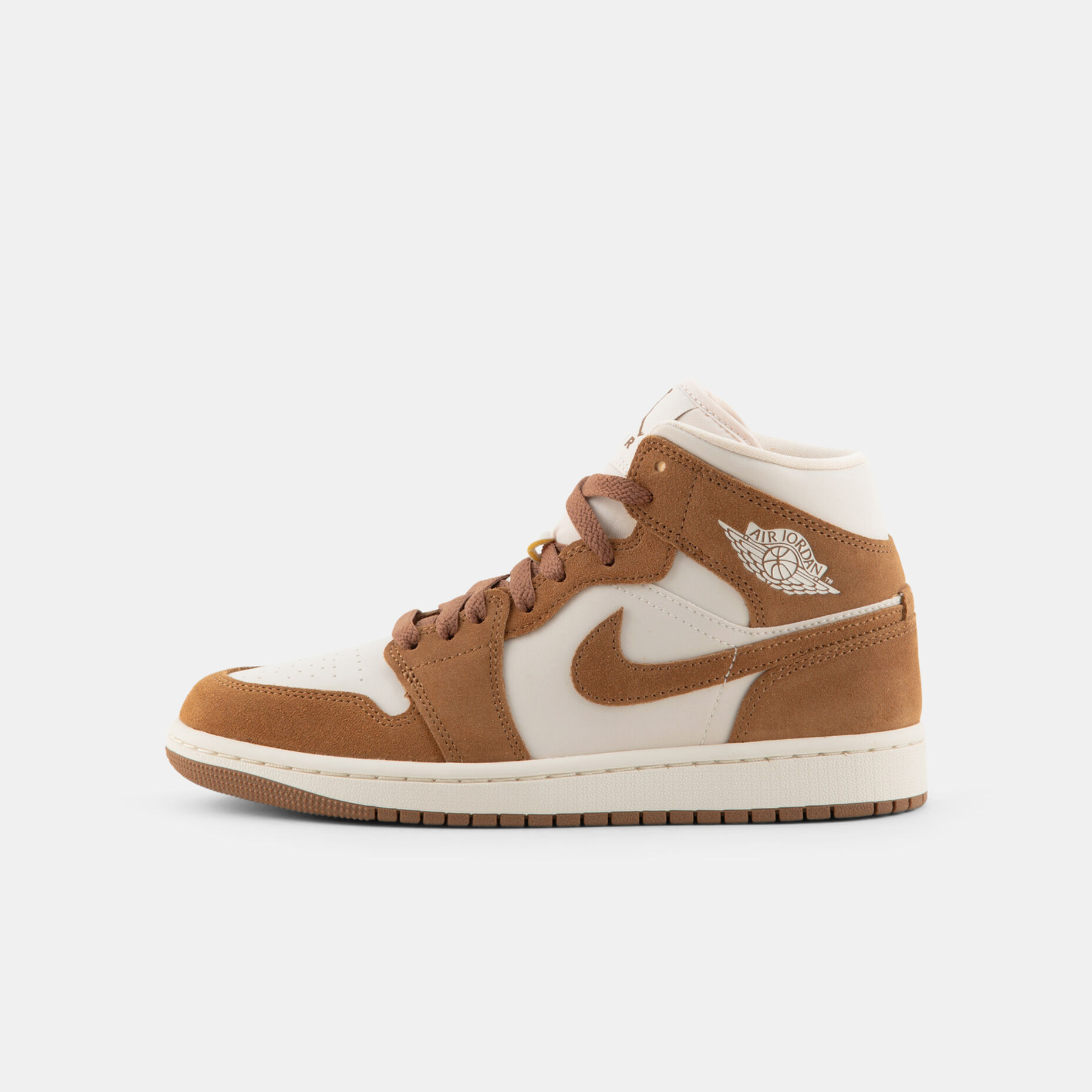 Air Jordan 1 Mid Light British Tan (W), marrone/beige