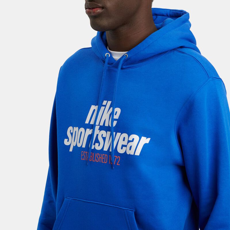 Felpa Nike Sportswear Club, blu/bianco/arancione