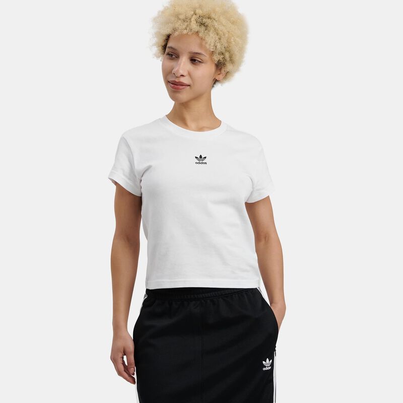 T-shirt adidas Essentials Slim, bianco/nero