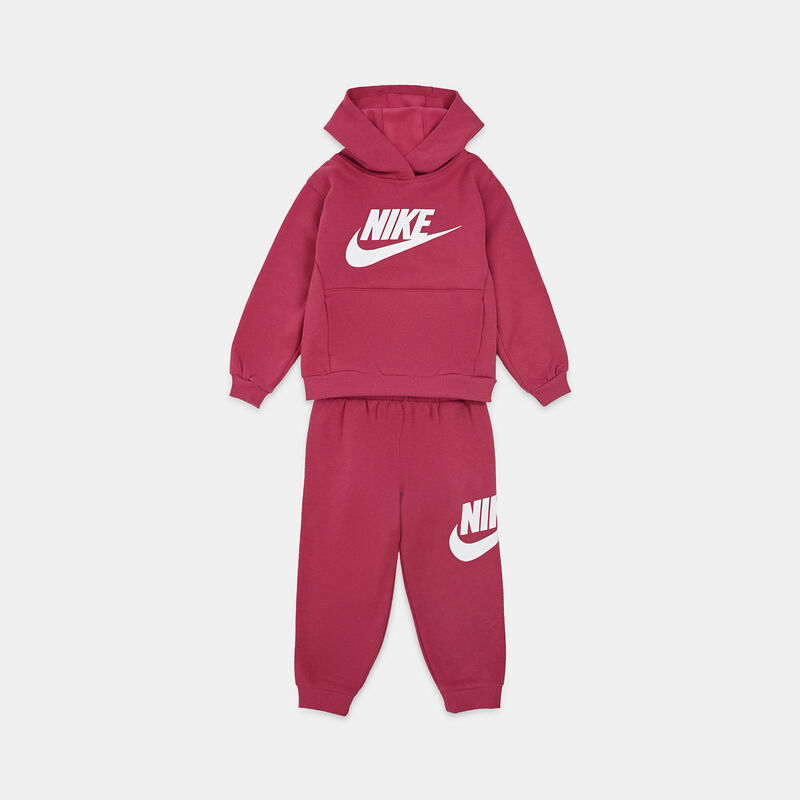 Completo Nike Club Fleece bambini, fucsia/bianco