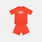 Completo adidas Trefoil bambini, rosso