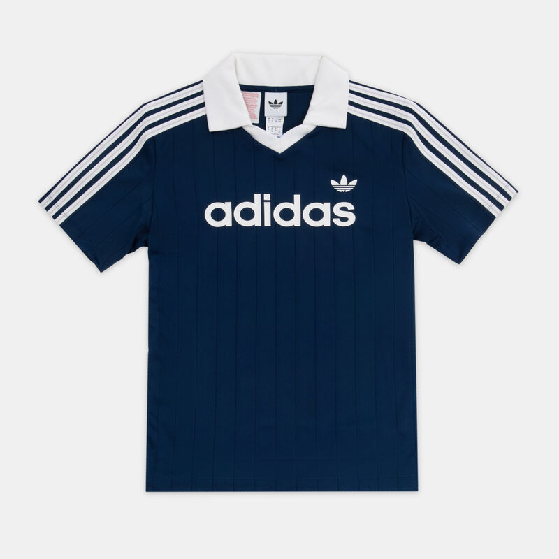 Polo adidas Pinstripe ragazzi, blu/bianco