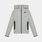 Felpa con zip Nike Sportswear Tech ragazzi, Grigio/nero