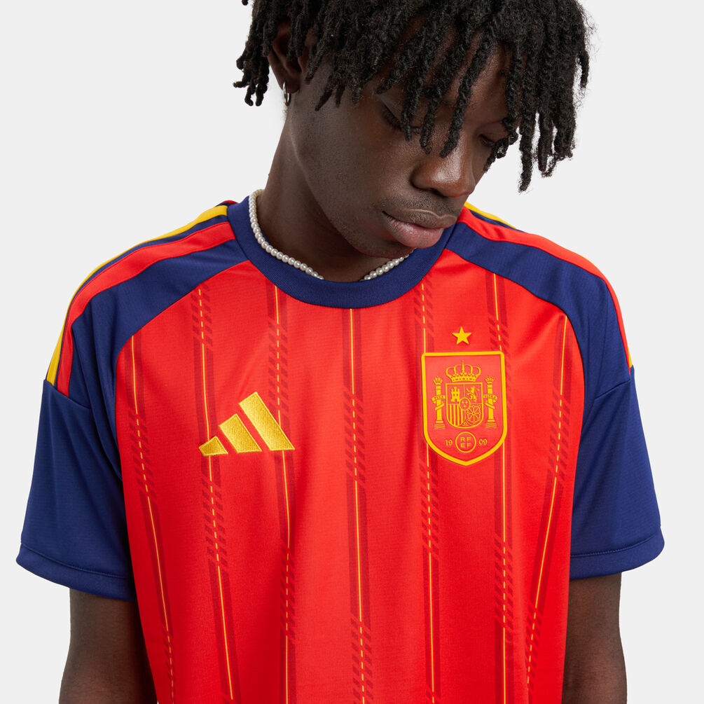 T-shirt adidas Home Spagna 26, rosso/blu/oro