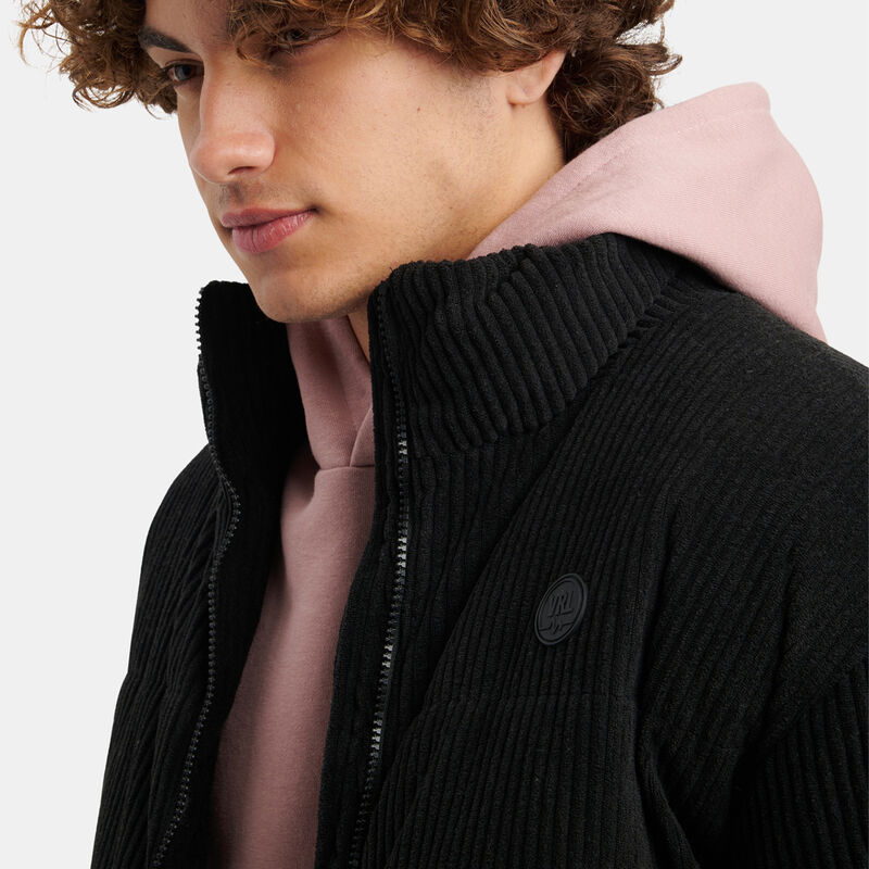 Giacca VRL Puffer Corduroy, nero