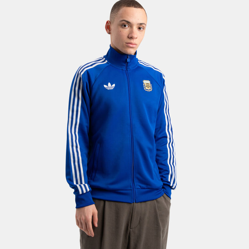 Felpa con zip adidas Argentina Originals Track Top, blu/bianco
