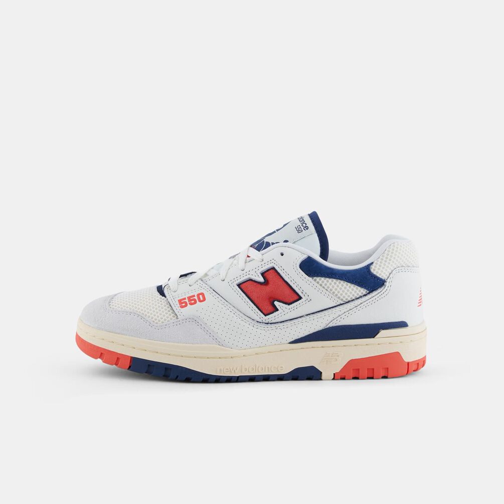 New Balance 550, beige/arancione/blu