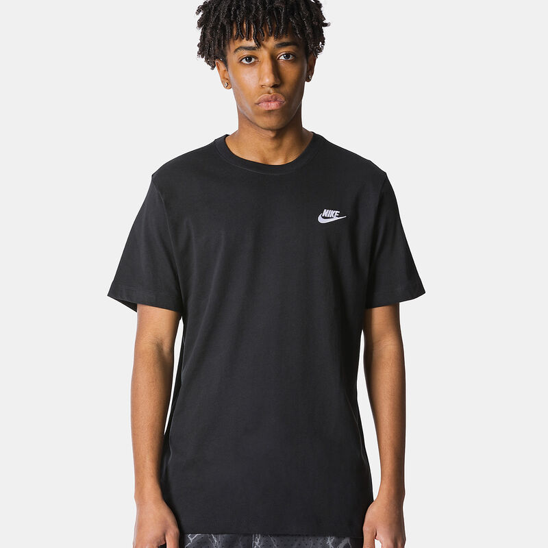 T-shirt Nike Sportswear Club, nero/bianco