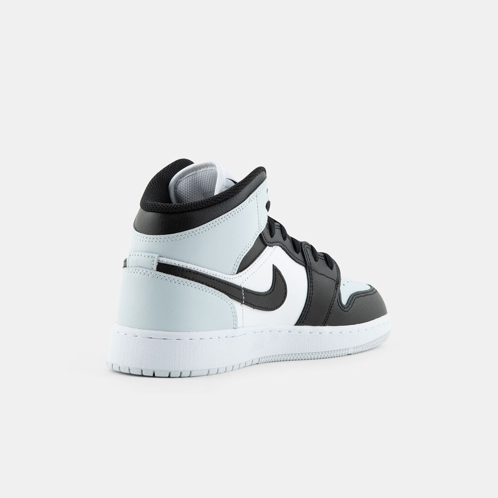Air Jordan 1 Mid Black Aura Squadron Blue (GS), azzurro/nero/bianco