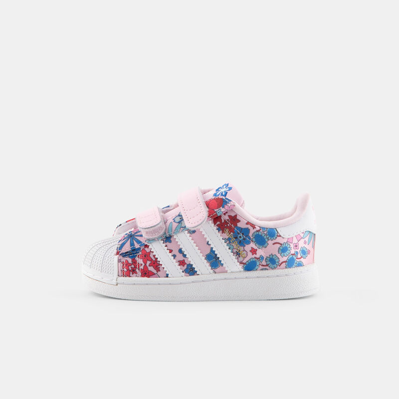 adidas Superstar II x Liberty London, rosa/bianco/multicolor