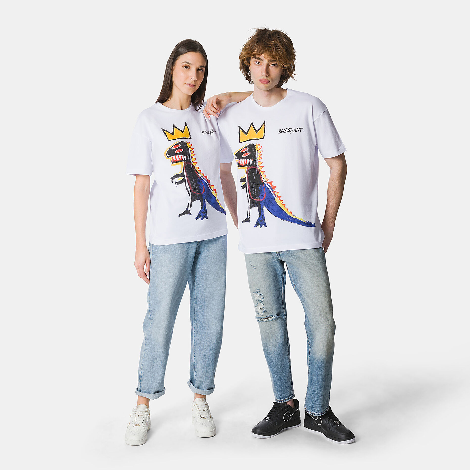 T-shirt Speedy Tee Basquiat, bianco/multicolor