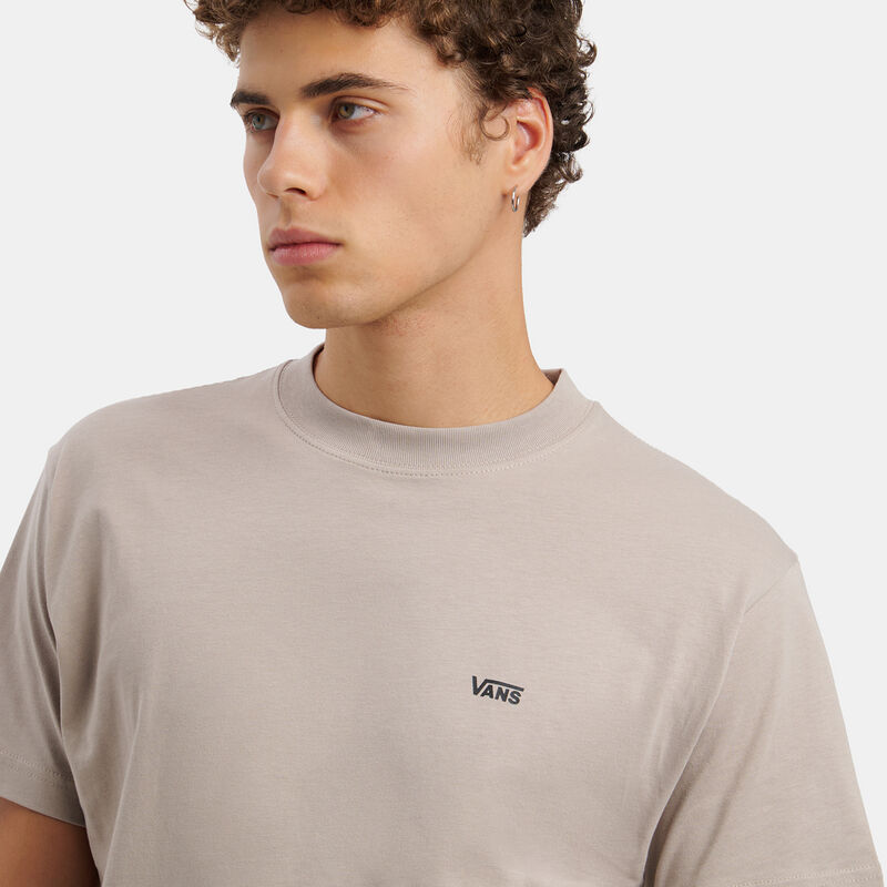T-shirt Vans Left Chest Logo, beige/nero