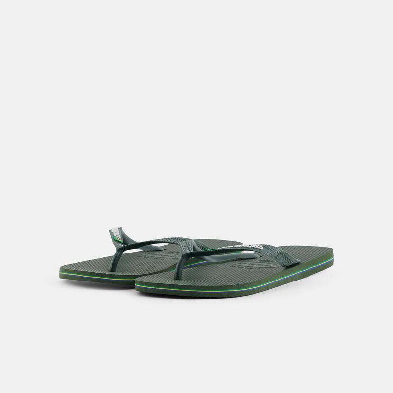 Havaianas Brasil Logo, verde/bianco