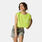 T-Shirt Only Cropped O-Neck, verde/bianco
