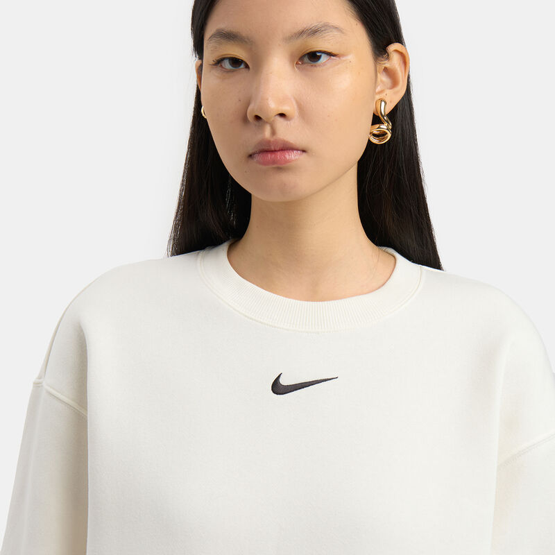 Felpa Nike Sportswear Phoenix Fleece, bianco/nero