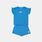 Completo Nike Baby bambini, azzurro/bianco