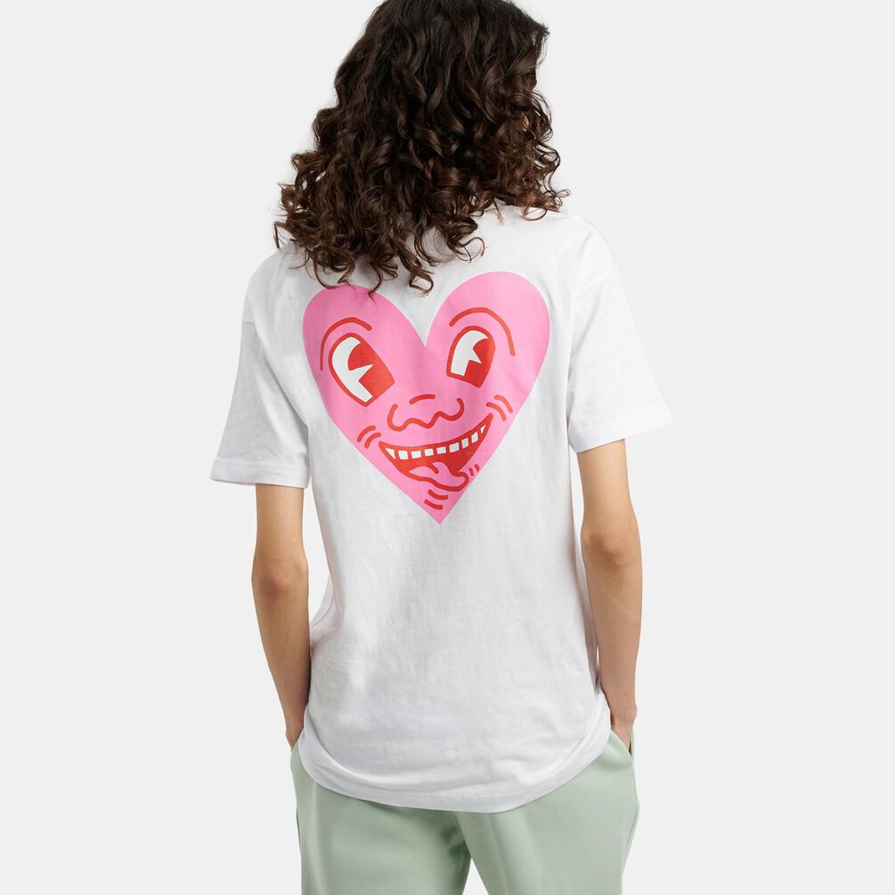 T-shirt Speedy Tee Keith Haring, bianco/rosa/nero