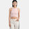 Canotta adidas Essentials Ribbed, rosa/bianco