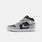 Air Jordan 1 Mid Light Smoke Grey Black, grigio/nero