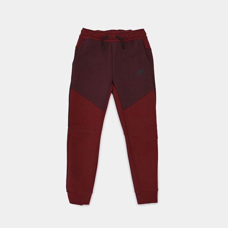 Pantaloni Nike Sportswear Tech Fleece ragazzi, bordeaux/nero