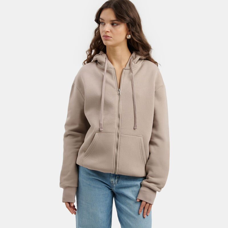 Felpa con zip Speedy Fleece AW LAB, BEIGE