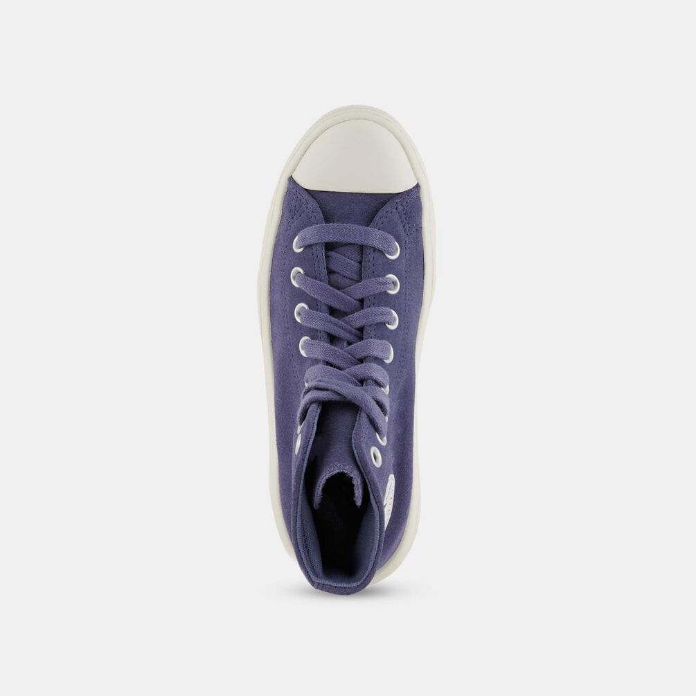 Converse Chuck Taylor All Star Move Platform Suede, blu/beige