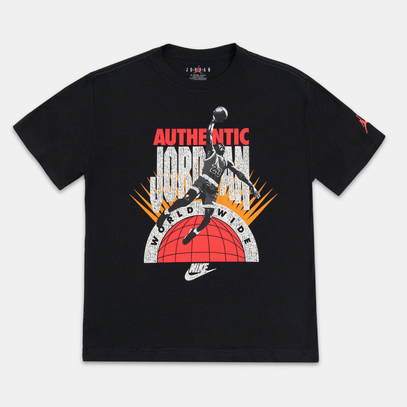 T-shirt Jordan Authentic ragazzi, nero/rosso/bianco