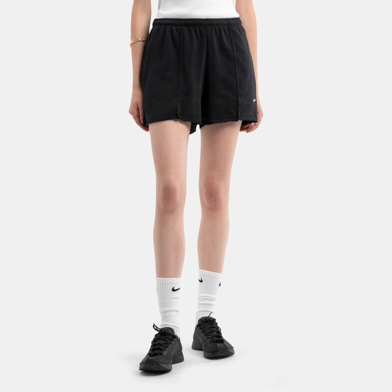 Short Nike Sportswear Chill Terry, nero/bianco