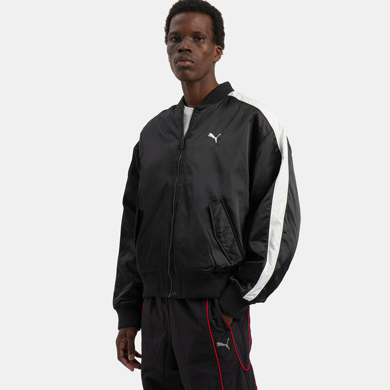Giacca Puma T7 Bomber, nero/bianco