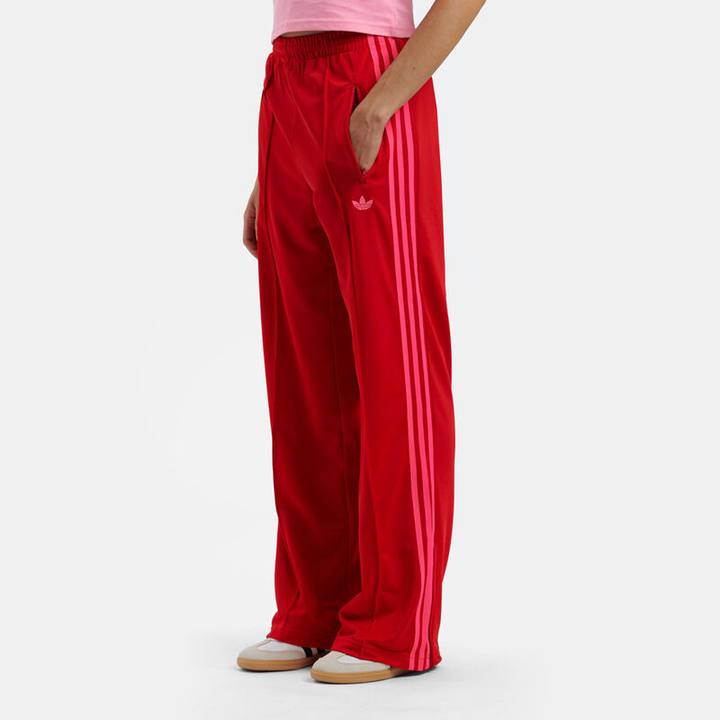 Pantaloni adidas Track adicolor Classic Firebird Loose, rosso/rosa