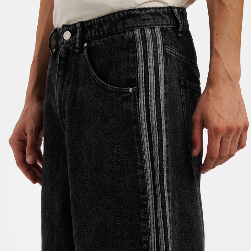 Short adidas adicolor Denim Firebird, nero