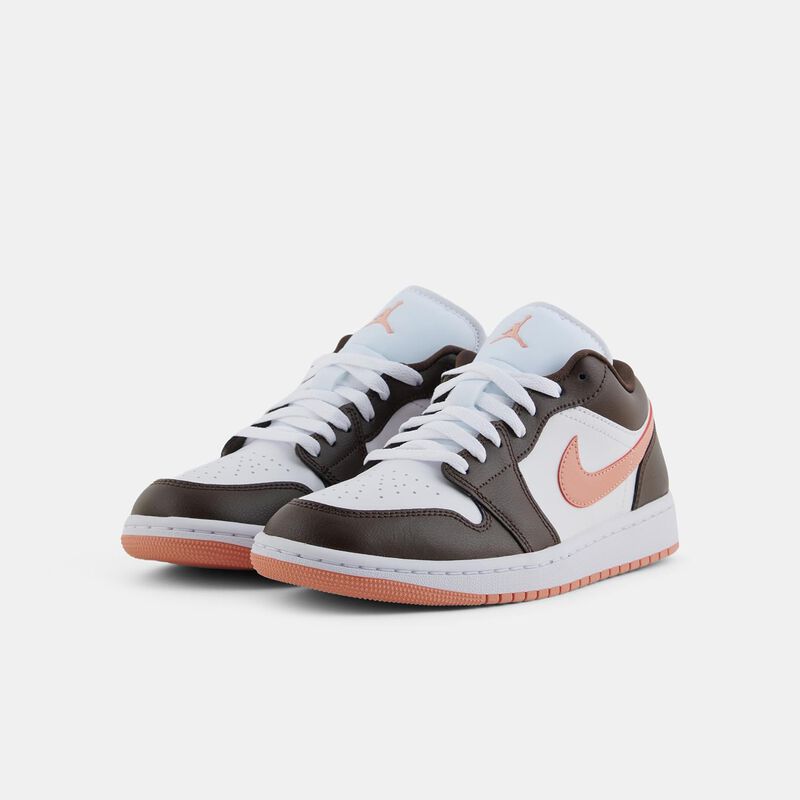 Air Jordan 1 Low White Madder Root Baroque (W), marrone/rosa