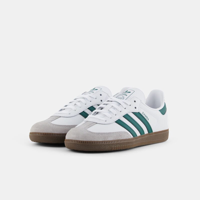 adidas Samba OG, bianco/verde/marrone