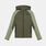 Felpa con zip Nike Sportswear Tech ragazzi, verde/nero