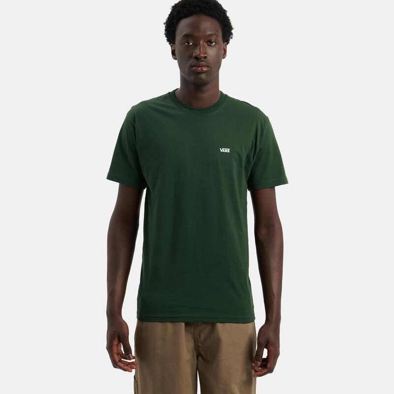T-shirt Vans Left Chest Logo, verde/bianco