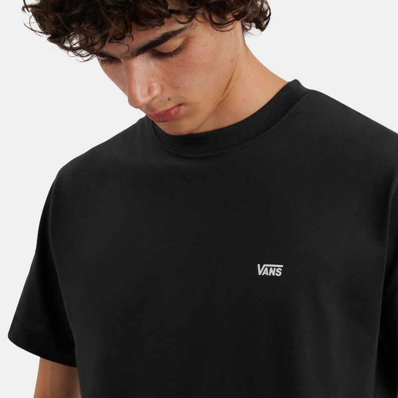 T-shirt Vans Left Chest Logo, nero/bianco