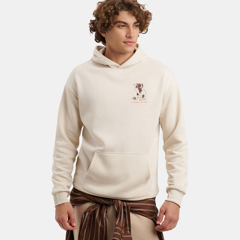 Felpa Speedy Fleece Arte Utagawa, beige/multicolor
