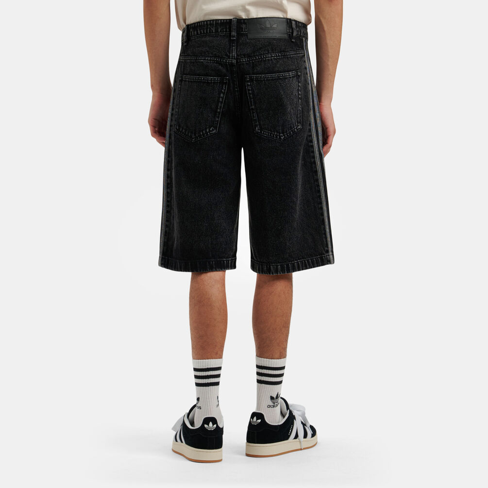 Short adidas adicolor Denim Firebird, nero