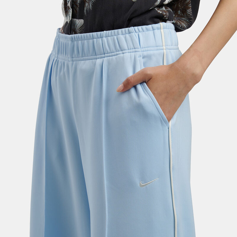 Pantaloni Nike Sportswear Track Wide Leg, azzurro/bianco