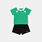 Completo Nike Sportswear Goal Mode bambini, verde/bianco/nero