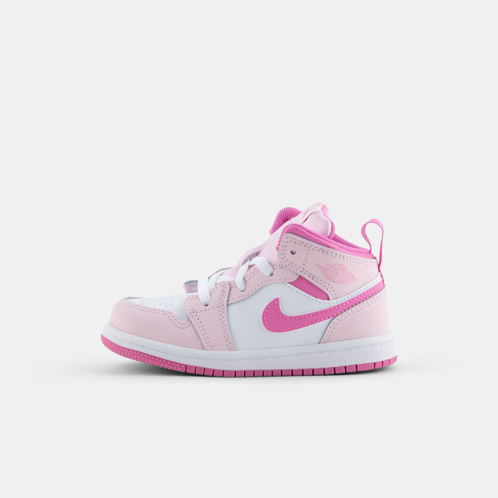 Air Jordan 1 Mid Pearl Pink (TD), rosa/fucsia/bianco