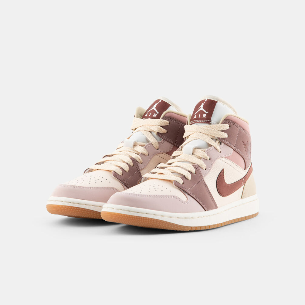 Air Jordan 1 Mid SE Dark Pony Smoky Mauve (W), rosa/marrone