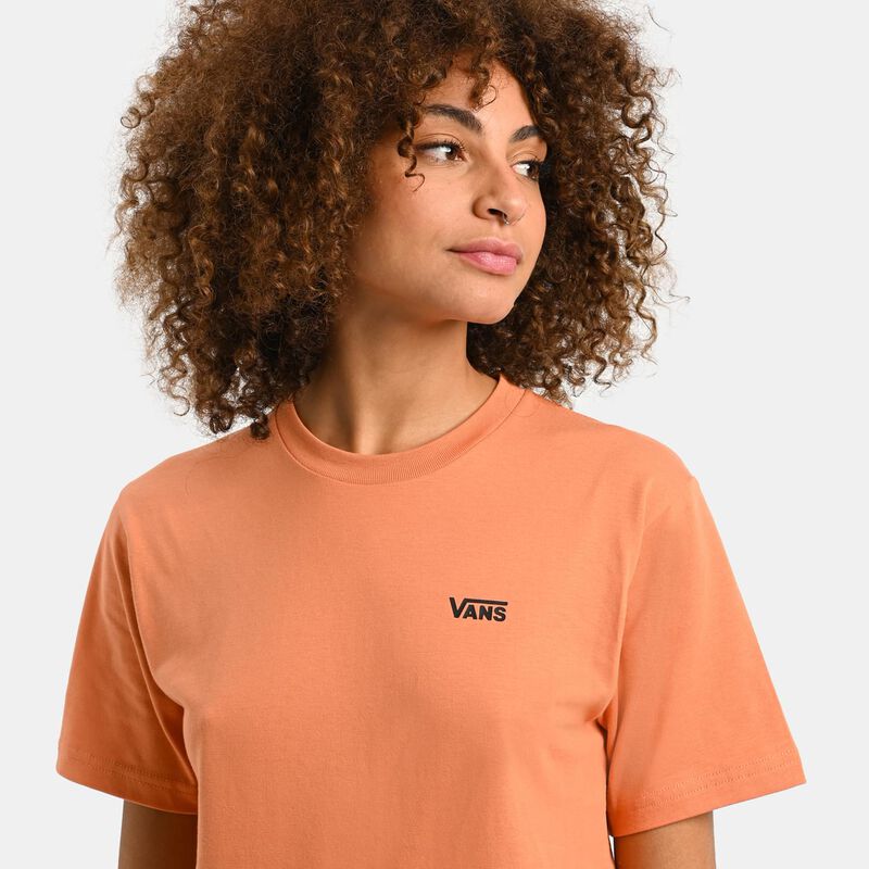 T-Shirt Vans Left Chest Logo, arancione/nero