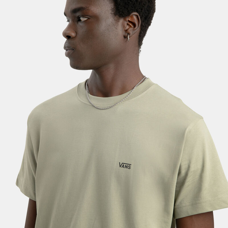 T-shirt Vans Left Chest Logo, verde/bianco